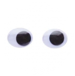 глазки для игрушек глазки подвижные овальные 14мм*19мм