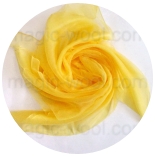 шарфы шелковые окрашенные однотонные и с переходами желтый