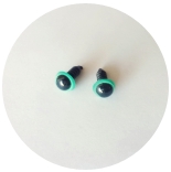 глазки для игрушек глазки 9мм зеленые