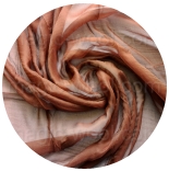 шарфы шелковые окрашенные однотонные и с переходами шоколад