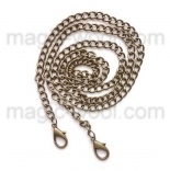 Рамочные замки, цепочки для сумок цепочка античная медь 118см