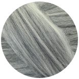 меринос натуральный (merino) + бленды меринос европейский мелированный серым 26мкм