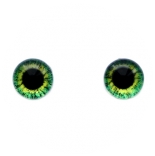 глазки для игрушек 6мм  стеклянные реалистичные цвет 19
