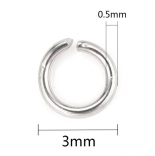 соединительные кольца для бижутерии розмір 0,5мм*3мм