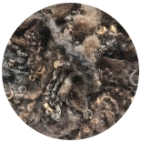 кудри и флис натуральные не окрашенные фліс Wensleydale (венслідейл) відтінки коричневого