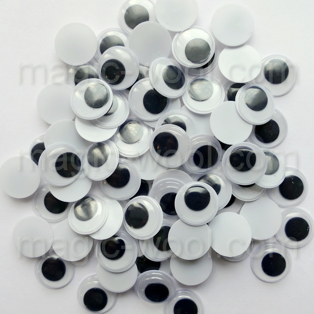 Глазки для игрушек с заглушками SF, 30 мм, (2 шт), прозрачный — Каталог
